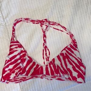 Mikoh tie dye pink bikini top